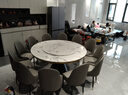 舒和居 餐桌 现代简约大理石餐桌椅组合带转盘大圆桌酒店饭店家用饭桌 1.6米一桌十椅【带转盘】 实拍图