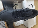 361°运动鞋男鞋秋冬季透气网面跑鞋黑色通勤轻质户外慢跑步鞋 曜石黑/烟灰【皮革面防泼水】 43 实拍图