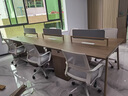 舒炫（SHUXUAN）简约现代办公室桌子屏风工位职员办公桌椅组合4四6人位卡座员工桌 3.6米面对面六人位（含椅） 晒单实拍图