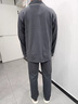 都市丽人睡衣男100%纯棉开衫可外穿春夏休闲全棉睡裤情侣家居服套装深灰 实拍图