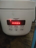 半球智能电饭煲家用多功能预约可定时煮饭煲陶瓷釉不粘锅煮粥煲烫全自动蒸煮一体304钢胆无涂层电饭锅 2L奶油白（304钢胆）智能-带304钢笼 2L 实拍图