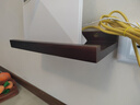 莫负时光实木墙上置物架免打孔墙壁置物板餐厅上墙装饰架子一字隔板书架 实木-原木色-30*12cm 实拍图