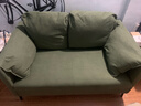 岸茂布艺沙发小户型客厅大象耳朵2025新款双人猫爪皮奶油风卧室小沙发 墨绿色亲肤灯芯绒【高弹海绵】 双人120CM【送到家 整装发货】 实拍图