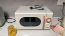 美的小滋味系列微波炉变频家用小型奶油风百搭复古转盘式一级能效低频轻音20L预制菜加热（M2H1） 实拍图