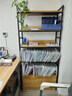 蔓斯菲尔书架置物架书柜落地货架客厅展示柜多层收纳架子钢制储物柜子靠墙 升级带门+黄梨色5层80x30x175CM 实拍图