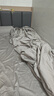 康尔馨【希尔顿四件套】纯棉超柔贡缎床单四件套 轻奢高级感床上用品 【希尔顿60S超柔尊享款】银灰色 1.5m 床单款 （被套200*230cm） 实拍图