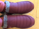 足力健老人鞋加绒羊毛靴中老年防寒保暖雪地靴棉鞋冬季女鞋 8689K酒红40 实拍图