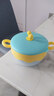 葆氏婴儿辅食碗感温注水保温碗316不锈钢宝宝婴幼儿吃饭儿童餐具 实拍图