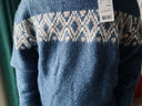 森马毛衫男冬季费尔岛提花民族风针织衫复古情侣毛衣109724107206 实拍图