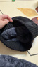 浩冠 帽子男冬季保暖骑车毛线帽韩版针织防寒时尚冬天棉帽加绒男女士 黑色 帽子围脖两件套 实拍图
