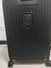 袋鼠（KANGAROO）行李箱男大容量32女学生高颜值旅行箱轻音万向轮拉杆箱结实皮箱 炫酷黑【严选防刮款】 24英寸 【中途游-6-10天出行】 实拍图