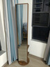 德旭家用衣帽架一体穿衣镜可旋转移动女生卧室大试衣镜全身镜落地镜子 复古胡桃-方形大号双层-46*168cm 实拍图