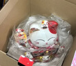 智汇招财猫开业大摆件自动招手电动摇手大号陶瓷新店开业大吉乔迁礼物 【招财进宝】25*20*23 【礼盒+坐垫+围脖】电池插电两用 实拍图