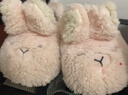 幸福玛丽（Cheerful Mario）儿童棉拖鞋冬季宝宝家居棉鞋男童女童冬款小孩可爱兔子包跟毛拖鞋 实拍图