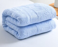 南极人（Nanjiren）全棉老式毛巾被纯棉毯子空调被夏季单人办公室午睡毯学生午休被子 欧雅蓝色-100%纯棉毛巾被 150x200cm【亲肤透气】 实拍图