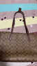 蔻驰（COACH）【品牌直供】女士中号托特包单肩手提包卡其色拼棕色4455 实拍图