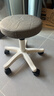 美容院凳子滑轮旋转升降圆凳化妆梳妆凳美发美甲理发椅吧凳大工椅 深灰色29cm座面可升降38cm-48cm 实拍图