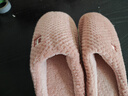 京东京造【温暖御寒】秋冬软弹家居棉拖鞋室内保暖棉拖鞋粉红色38-39 实拍图