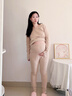 爱宝适孕妇秋冬秋衣秋裤月子服德绒保暖套装产妇喂奶哺乳衣卡其XL码M461 实拍图