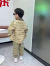 邻家米其【三件套】童装男童套装春装儿童春秋款长袖宝宝男孩春季小孩衣服 XT4335（外套+打底衫+裤）-卡其 120 码/身高110-120cm（5-6岁） 实拍图