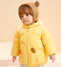 巴拉巴拉童装宝宝羽绒服冬季婴儿外套儿童上衣造型甜美萌男童女童 蛾黄31004 100 -充绒量75g 实拍图