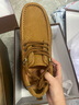 骆驼（CAMEL）磨砂牛皮男士工装大头休闲皮鞋 G13A307163 驼色 39  实拍图
