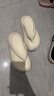 俞兆林（YUZHAOLIN）人字拖女外穿厚底踩屎感夹脚拖外穿沙滩鞋 YQ690 白色 38/39 实拍图