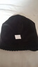 海澜之家（HLA）帽子男士秋冬季保暖加绒毛线针织帽女含羊毛防风防寒 黑色 实拍图