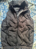 西域骆驼（VANCAMEL）羽绒马甲男冬季韩版连帽保暖外套白鸭绒背心男装 黑色 XL  实拍图