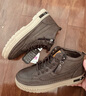 花花公子鞋子男鞋2025新款高帮秋冬季加绒休闲复古厚底增高皮鞋潮马丁靴男 棕色 41 实拍图
