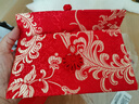 翠涛万元布艺红包2只 结婚利是封喜事绸缎加厚改口随份子刺绣红包袋 实拍图