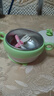 英氏（YEEHOO）宝宝辅食碗婴儿注水保温碗不锈钢儿童餐具吸盘碗 公主粉-三件套 实拍图