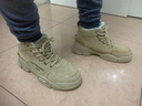 昌祥回力棉鞋男鞋冬季高帮休闲鞋加绒保暖板鞋子男冬天工作工装北方雪地靴  MD-998卡其色 -加棉 42 实拍图