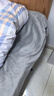 哈骆顿（HALODN）牛奶绒床单单件冬季毛毯床垫珊瑚绒床单加厚绒宿舍单人牛奶绒床单 A类牛奶绒床单-迷雾灰【加绒加厚-铺盖两用可裸睡】 单床单-160x230cm【适用1.5米床】 实拍图