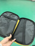 双鱼乒乓球拍横拍单只7星七星碳素乒乓球球拍无极蓝海绵7D-C 附拍套 实拍图
