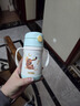 膳魔师（THERMOS）儿童吸管保温杯夏杯虎礼盒316L带把手提手刻度夏杯幼儿园宝宝TCKC 实拍图