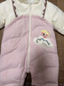 巴拉巴拉童装婴儿连体衣假两件连体羽绒服宝宝衣服冬加厚男童女童儿童 粉红60002-白鸭绒 80 cm-充绒量88g 实拍图