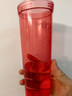 特百惠（Tupperware）晶彩MAX塑料杯600ml 男女士学生夏季运动水杯子户外大容量 西柚红 实拍图