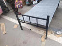 初学者 折叠床单人床家用午休床简易便携租房午睡铁床办公室硬板行军床 灰纹75cm宽 磨砂黑-加厚钢架 实拍图
