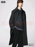 优衣库合作款/男装女装宽松单排扣风衣/外套25秋冬新款479417 09 黑色 M /170/92A 实拍图