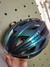 洛克兄弟（ROCKBROS） 骑行头盔带风镜山地公路自行车头盔男女一体成型炫彩安全帽 渐变蓝：58-62cm 灰色+透明镜片 实拍图
