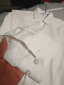BLUE LITTLE WHITE长袖衬衫男棉商务白衬衫修身男士正装工装免烫大码职业装抗皱衬衣 纯白色【快速到货】 41 （140斤-150斤） 实拍图
