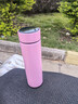 京东物流 智能显温304不锈钢保温杯商务办公直身水杯便携泡茶杯 粉红色 带温显500ml 实拍图