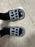 洁丽雅浴室拖鞋男夏季室内家居洗澡卫生间漏水静音防滑防臭凉拖男士家用 灰色 44-45 【标准码】 实拍图