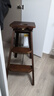 那澜多好实木梯凳吧台椅子家用高脚凳折叠酒吧椅美式复古吧椅轻奢吧台凳子 三步梯凳方形 实拍图