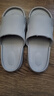 拖鞋女EVA拖鞋男软底一字拖男沙滩鞋男居家外穿凉拖男凉拖鞋男士 灰色 42-43 实拍图