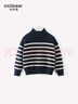 齐齐熊男童毛衣秋冬季儿童新款加厚半高领宝宝条纹打底衫针织童装 实拍图