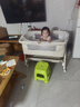 ANGI BABY新生儿婴儿床带尿布台可拼接大床宝宝摇摇床可移动多功能哄睡神器 云雾米 尿布台+椰棕棕垫+礼包 实拍图