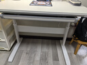 立太（LEADTEK）实木升降电脑桌书桌家用升降学习桌桌椅套装学生办公写字桌子 【带抽屉可升降】暖白色100*60（站坐交替） 实拍图