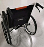 鱼跃(yuwell)轮椅车H051折叠老人轻便旅行手推车钢管免充气胎代步车 实拍图